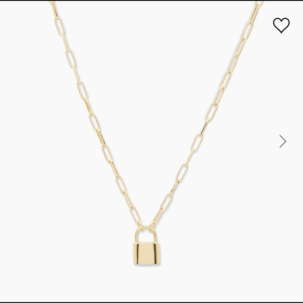 Gorjana Kara Padlock Charm Necklace